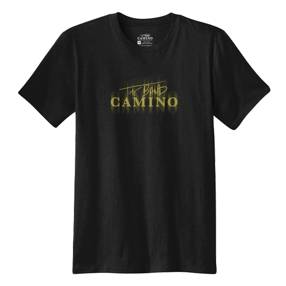 Blurred logo black tee The Band Camino